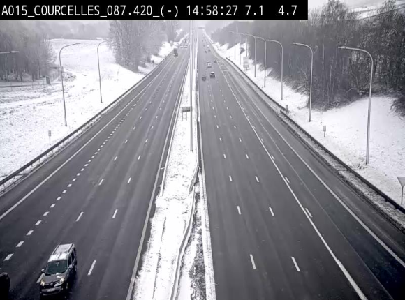 <h2>Webcam autoroute Belgique - Viesville - E42 direction Mons - BK 84.35</h2>
