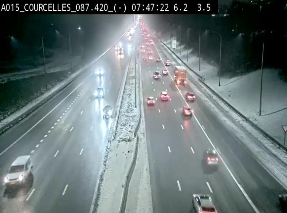 <h2>Webcam autoroute Belgique - Viesville - E42 direction Mons - BK 84.35</h2>