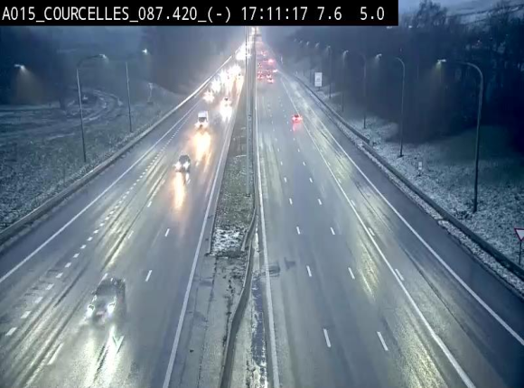 <h2>Webcam autoroute Belgique - Viesville - E42 direction Mons - BK 84.35</h2>