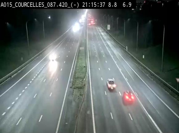 <h2>Webcam autoroute Belgique - Viesville - E42 direction Mons - BK 84.35</h2>