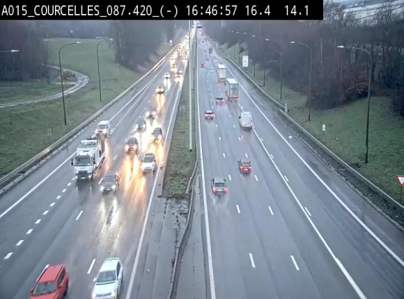 <h2>Webcam autoroute Belgique - Viesville - E42 direction Mons - BK 84.35</h2>
