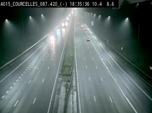 <h2>Webcam autoroute Belgique - Viesville - E42 direction Mons - BK 84.35</h2>