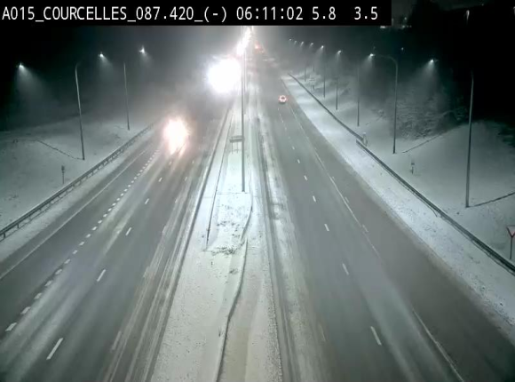 <h2>Webcam autoroute Belgique - Viesville - E42 direction Mons - BK 84.35</h2>