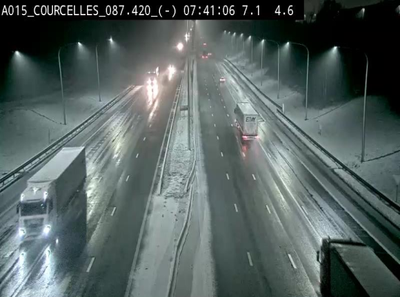 <h2>Webcam autoroute Belgique - Viesville - E42 direction Mons - BK 84.35</h2>