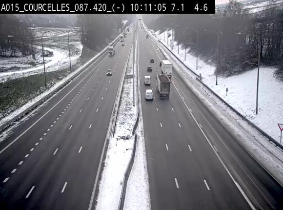 <h2>Webcam autoroute Belgique - Viesville - E42 direction Mons - BK 84.35</h2>