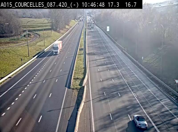 <h2>Webcam autoroute Belgique - Viesville - E42 direction Mons - BK 84.35</h2>