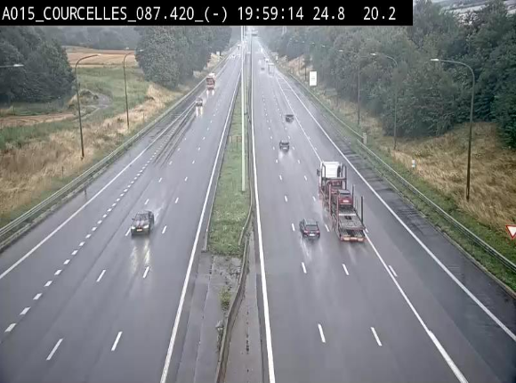 <h2>Webcam autoroute Belgique - Viesville - E42 direction Mons - BK 84.35</h2>