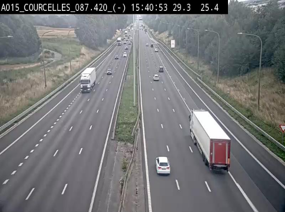 <h2>Webcam autoroute Belgique - Viesville - E42 direction Mons - BK 84.35</h2>