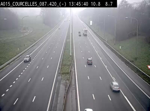 <h2>Webcam autoroute Belgique - Viesville - E42 direction Mons - BK 84.35</h2>