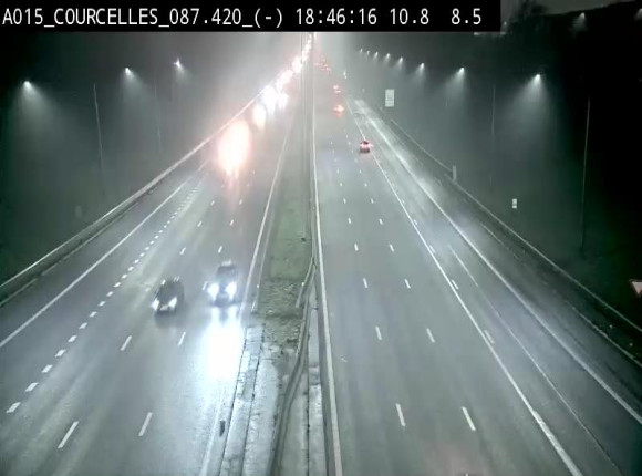 <h2>Webcam autoroute Belgique - Viesville - E42 direction Mons - BK 84.35</h2>