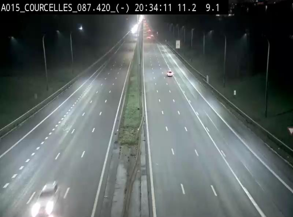 <h2>Webcam autoroute Belgique - Viesville - E42 direction Mons - BK 84.35</h2>