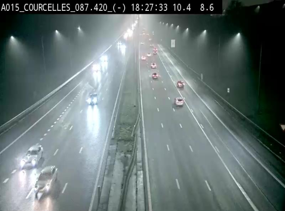 <h2>Webcam autoroute Belgique - Viesville - E42 direction Mons - BK 84.35</h2>