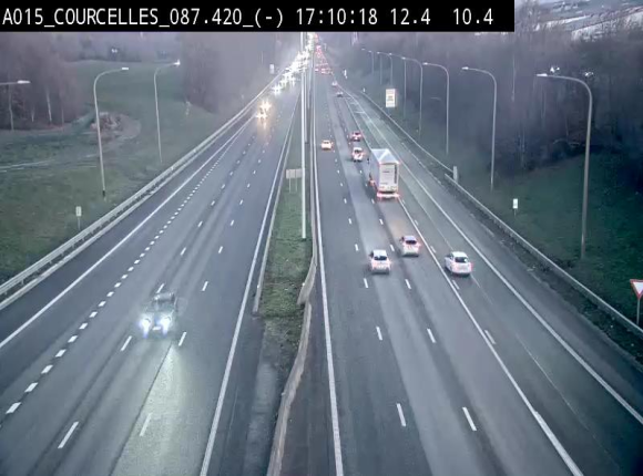 <h2>Webcam autoroute Belgique - Viesville - E42 direction Mons - BK 84.35</h2>