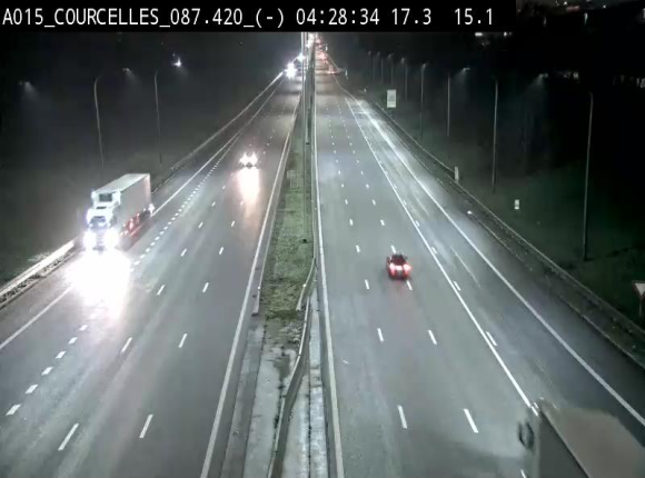 <h2>Webcam autoroute Belgique - Viesville - E42 direction Mons - BK 84.35</h2>