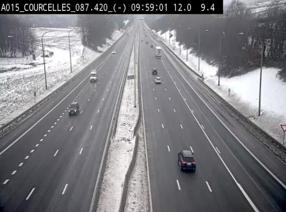 <h2>Webcam autoroute Belgique - Viesville - E42 direction Mons - BK 84.35</h2>