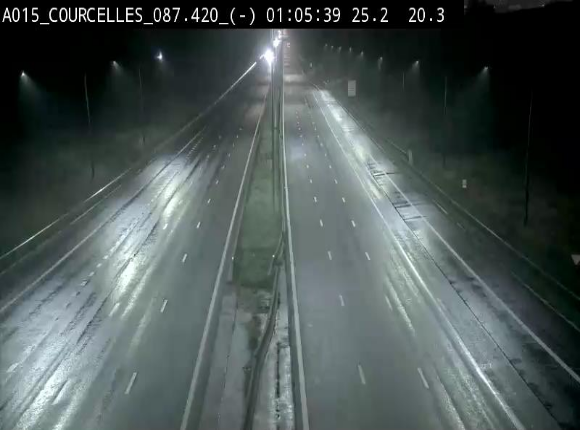 <h2>Webcam autoroute Belgique - Viesville - E42 direction Mons - BK 84.35</h2>
