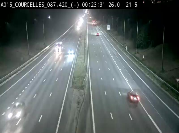 <h2>Webcam autoroute Belgique - Viesville - E42 direction Mons - BK 84.35</h2>