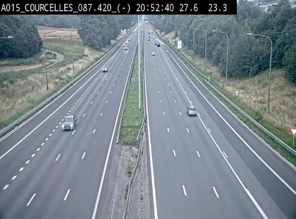 <h2>Webcam autoroute Belgique - Viesville - E42 direction Mons - BK 84.35</h2>