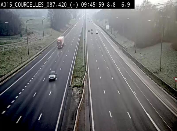 <h2>Webcam autoroute Belgique - Viesville - E42 direction Mons - BK 84.35</h2>