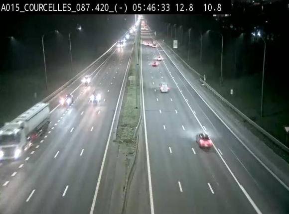<h2>Webcam autoroute Belgique - Viesville - E42 direction Mons - BK 84.35</h2>