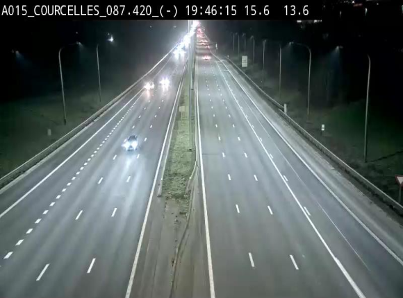 <h2>Webcam autoroute Belgique - Viesville - E42 direction Mons - BK 84.35</h2>
