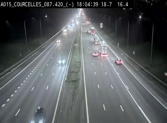 <h2>Webcam autoroute Belgique - Viesville - E42 direction Mons - BK 84.35</h2>