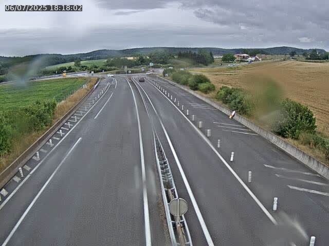 Webcam sur la N19 à Amblans-et-Velotte, à proximité de Lure, vers Vesoul
