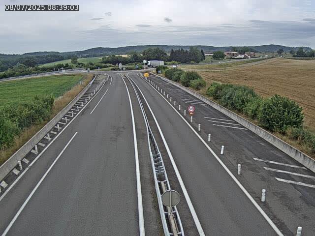 Webcam sur la N19 à Amblans-et-Velotte, à proximité de Lure, vers Vesoul
