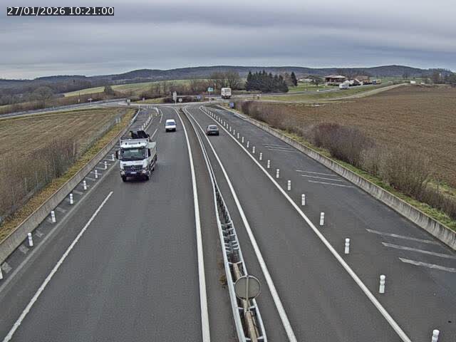 Webcam sur la N19 à Amblans-et-Velotte, à proximité de Lure, vers Vesoul