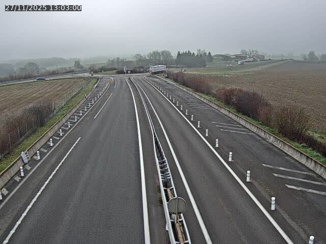 Webcam sur la N19 à Amblans-et-Velotte, à proximité de Lure, vers Vesoul