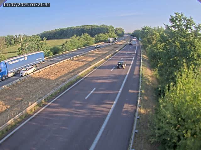 Caméra autoroute France - A31, Fey direction Metz