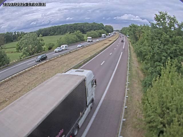 Caméra autoroute France - A31, Fey direction Metz