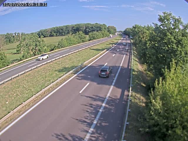 Caméra autoroute France - A31, Fey direction Metz