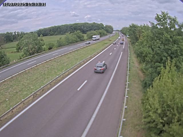 Caméra autoroute France - A31, Fey direction Metz