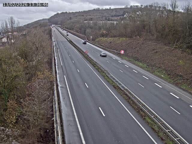 <h2>Caméra autoroute France - A30, Hayange direction Metz</h2>