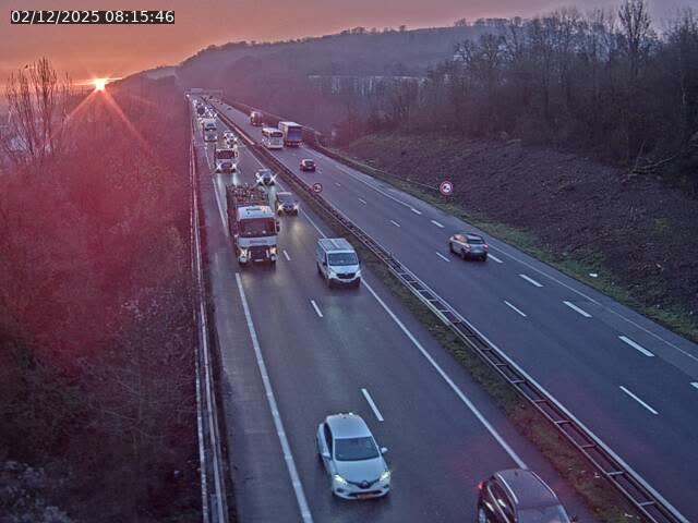 Caméra autoroute France - A30, Hayange direction Metz