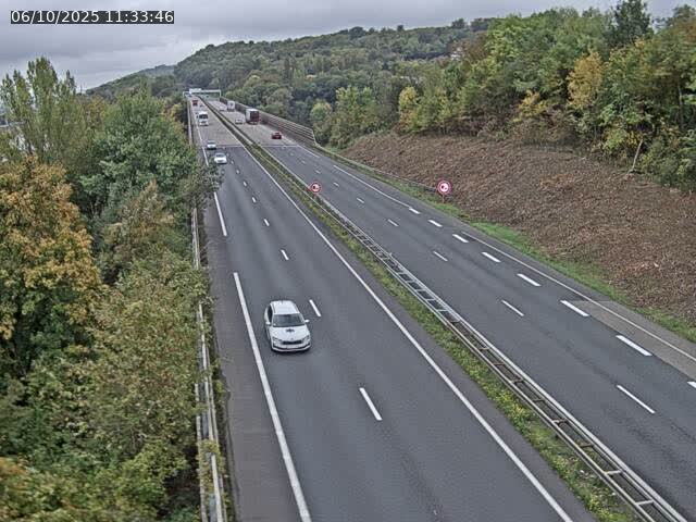 <h2>Caméra autoroute France - A30, Hayange direction Metz</h2>