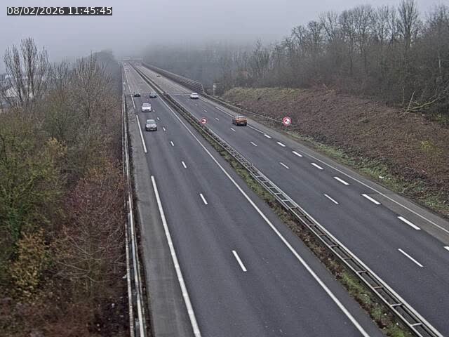 <h2>Caméra autoroute France - A30, Hayange direction Metz</h2>