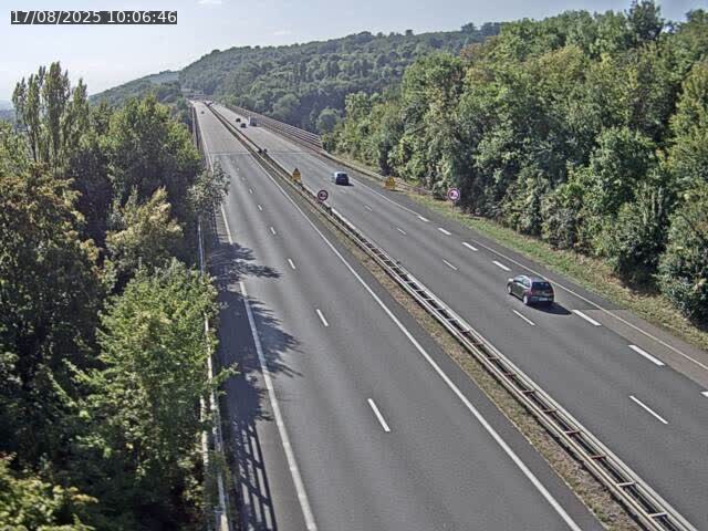 <h2>Caméra autoroute France - A30, Hayange direction Metz</h2>