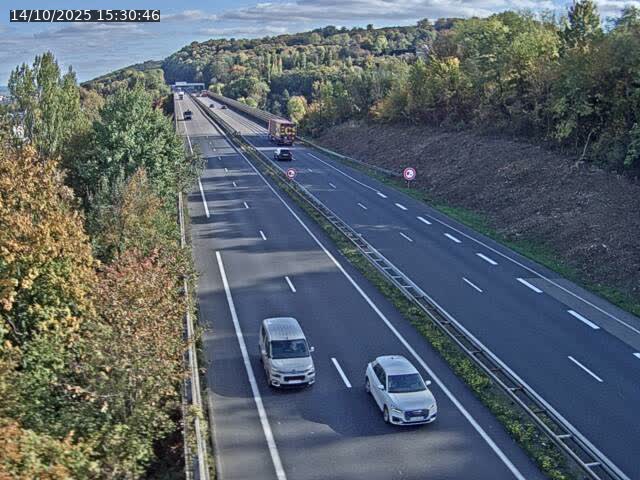 <h2>Caméra autoroute France - A30, Hayange direction Metz</h2>