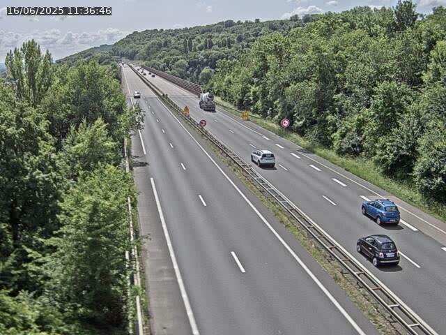 Caméra autoroute France - A30, Hayange direction Metz