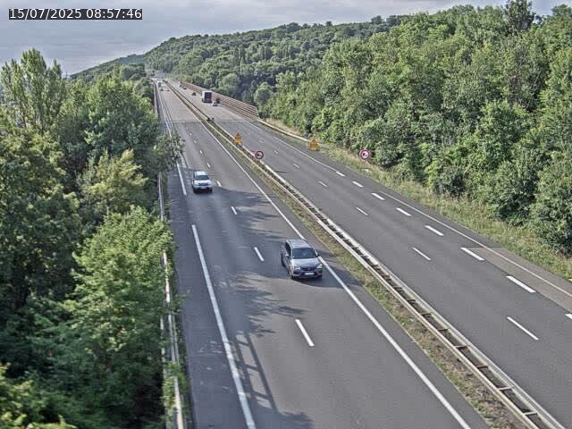 Caméra autoroute France - A30, Hayange direction Metz