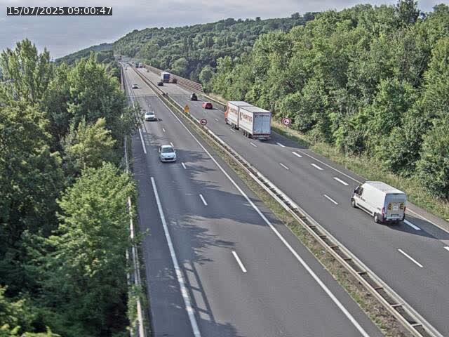 Caméra autoroute France - A30, Hayange direction Metz