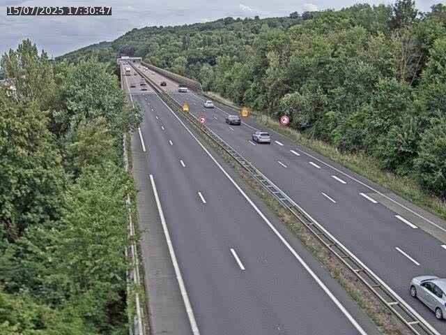 Caméra autoroute France - A30, Hayange direction Metz