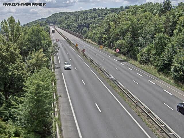 Caméra autoroute France - A30, Hayange direction Metz