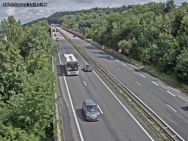 Caméra autoroute France - A30, Hayange direction Metz