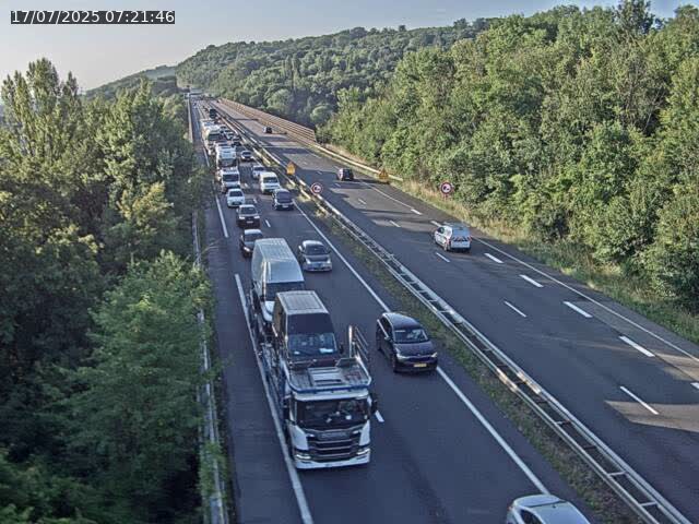 Caméra autoroute France - A30, Hayange direction Metz
