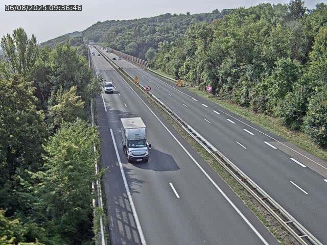 Caméra autoroute France - A30, Hayange direction Metz