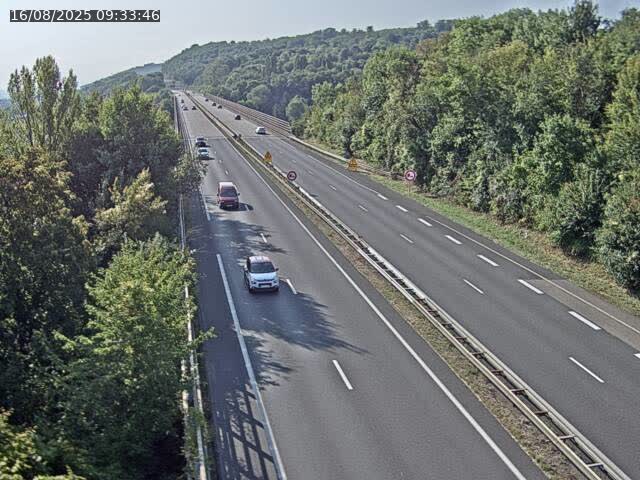 Caméra autoroute France - A30, Hayange direction Metz