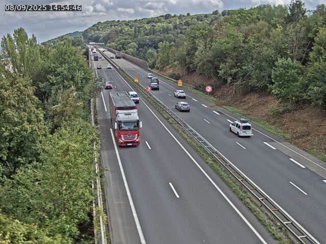 Caméra autoroute France - A30, Hayange direction Metz